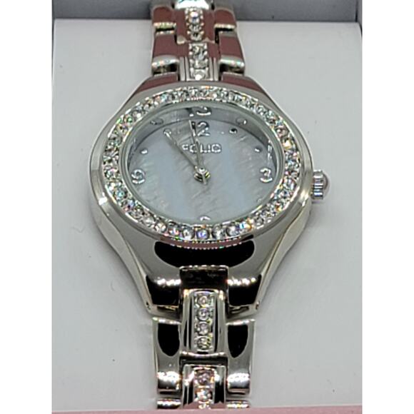 Folio Women\'s Crystal Stainless Steel Watch #6
